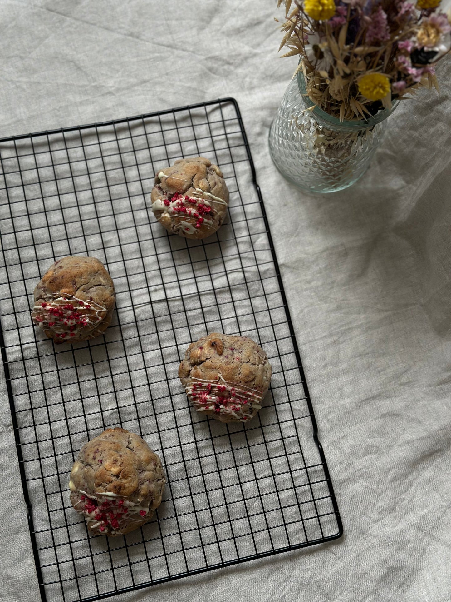 Raspberry White Chocolate Cookie